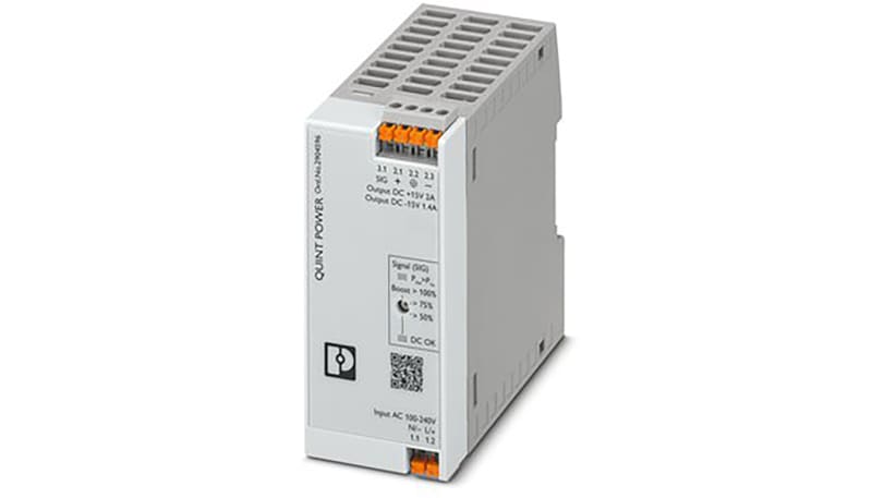 Phoenix Contact 2904596 DIN Rail Power Supplies 15v 2a 100 VAC to 240 ...