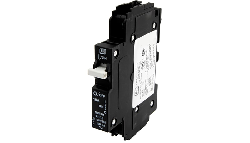 Transtector Systems 3750-302-10 BREAKER DIN RAIL CBI 1 POLE 10A