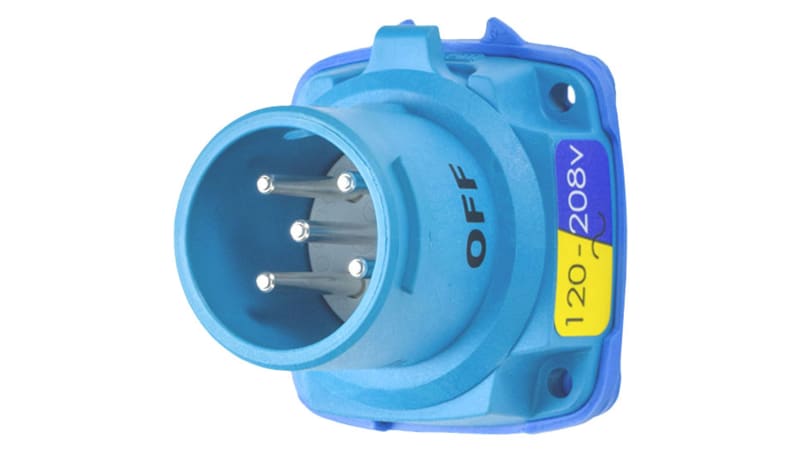 Meltric 63-18127-K16 DSN20 INLET POLY BLUE SIZE 1 TYPE 4X IP 69 3P+N+G ...