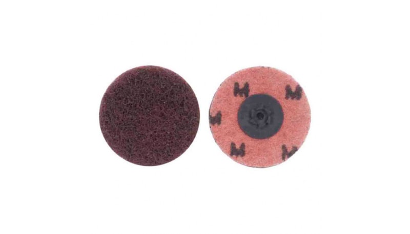 Norton 8834166280 2In. Non-Woven Quick-Change Buffing Disc Type I AO M Grit