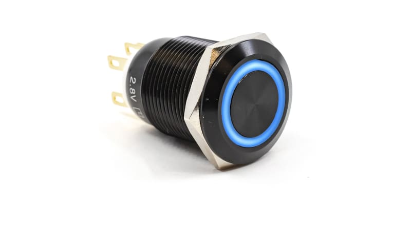 E-Switch / RS PRO PV4F2Y011-341 Anti-Vandal Switch, DPST-NO/NC, OFF-(ON ...