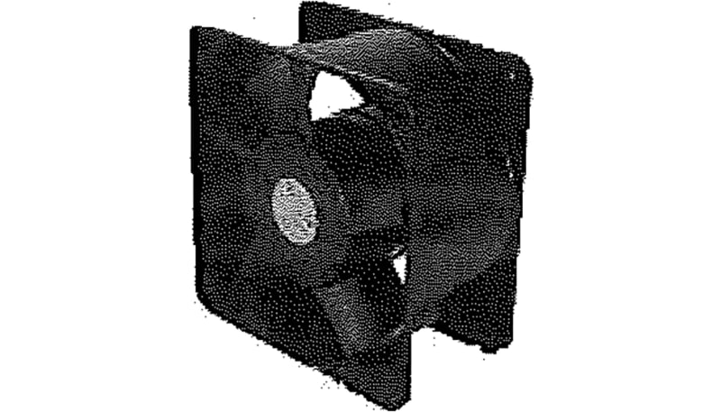 YS TECH USA WT18089115BH Plastic Impeller Axial Fan, 115V AC, 7 x 3.5 ...