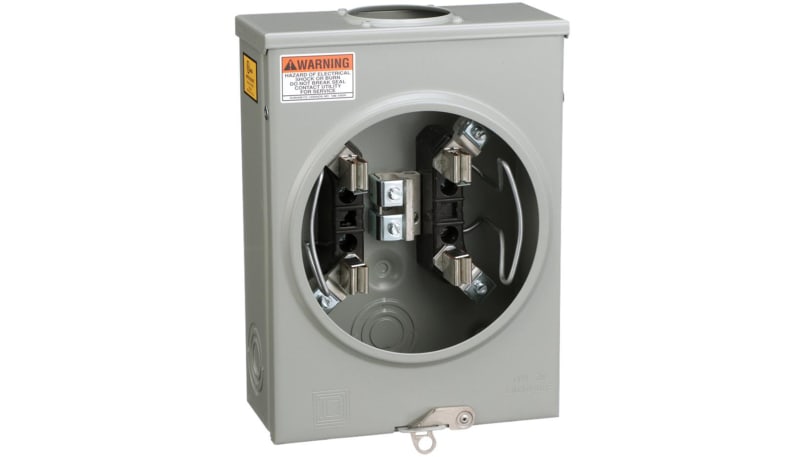 Square D UTRS101B Individual meter socket, ringless socket, no bypass ...