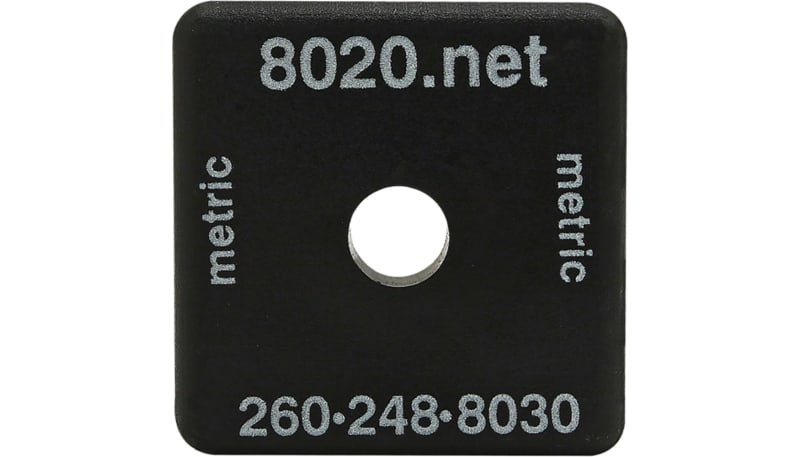 80/20 Inc. 40-2030 40-4040/40-4040-LITE END CAP BLACK W/PUSH-INS