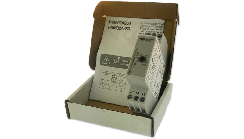 Teledyne Relays PSM02A380 3-Phase Monitoring Relay, True RMS, SPDT, DIN ...