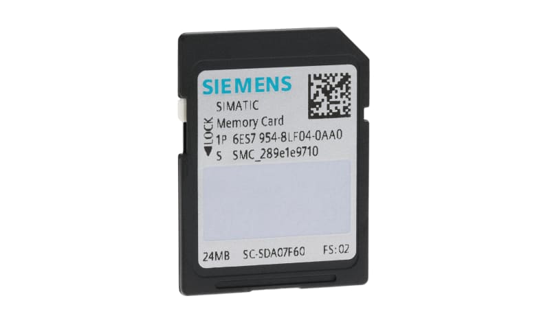 Siemens 6ES79548LF040AA0 Simatic S7 Memory Card. 24 Mb
