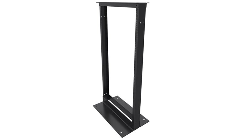 Telecom 23 Inch Rack L-com LC23IN2P25U-T 23 inch width, 2-Post Open Rack 25U Threaded