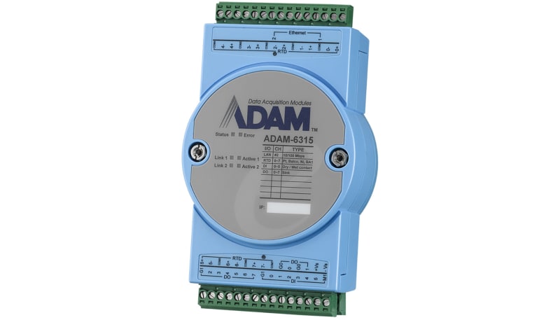 Advantech ADAM-6315-A1 OPC UA and Security Remote I/O_RTD Module