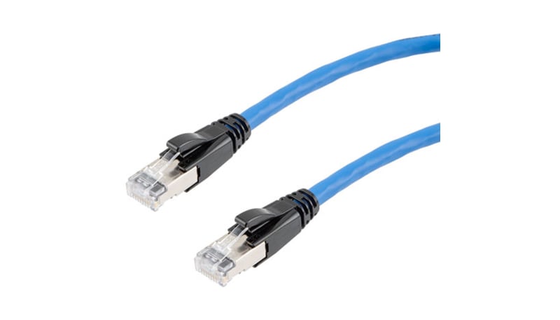 L-com TRD626ASR-BLU-5F Cat6a FUTP RJ45 CMR CMG 26AWG BLU 5F