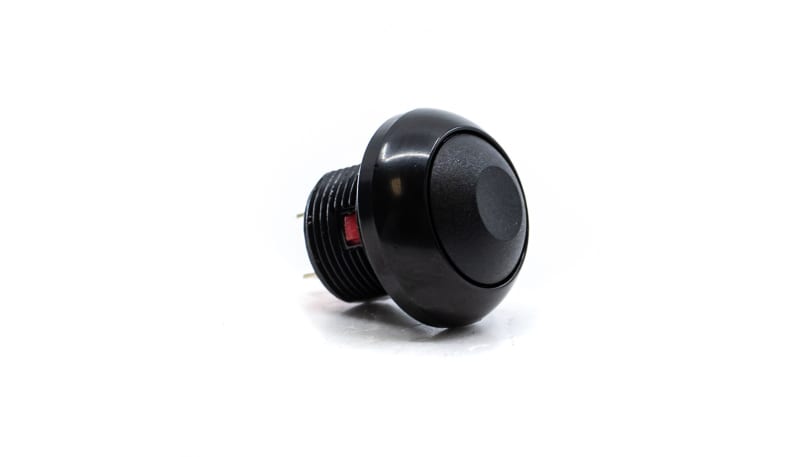 E-Switch / RS PRO RP8300B2M1CEBLKBLKNIL Pushbutton Switch, SPST-NO,OFF ...