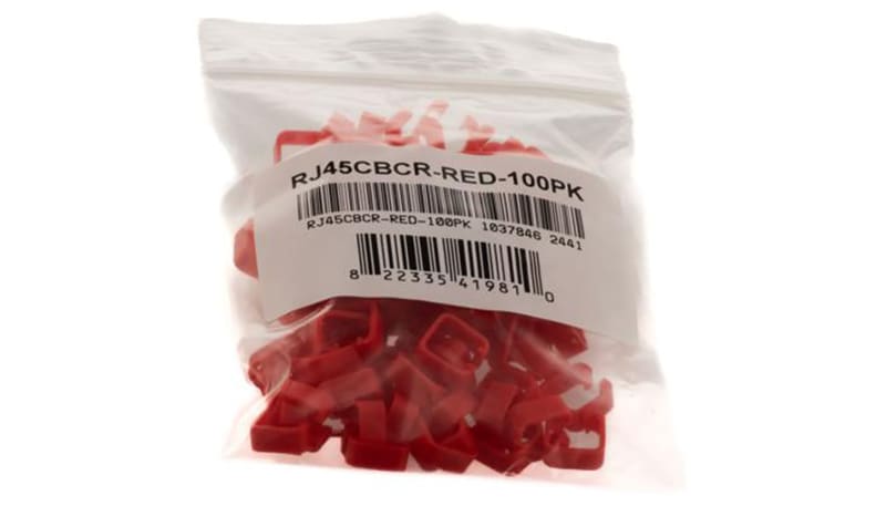 L-com RJ45CBCR-RED-100PK Red Color Ring, use w/ RJ45CB boots, 100 Pack