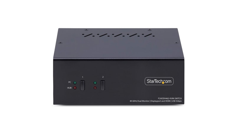 StarTech.com P2ADDH462-KVM-SWITCH Dual-Monitor DisplayPort and HDMI KVM ...