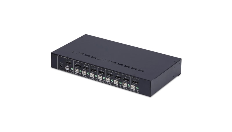 StarTech.com R8AD122-KVM-SWITCH DisplayPort KVM Switch with 1U Rack ...
