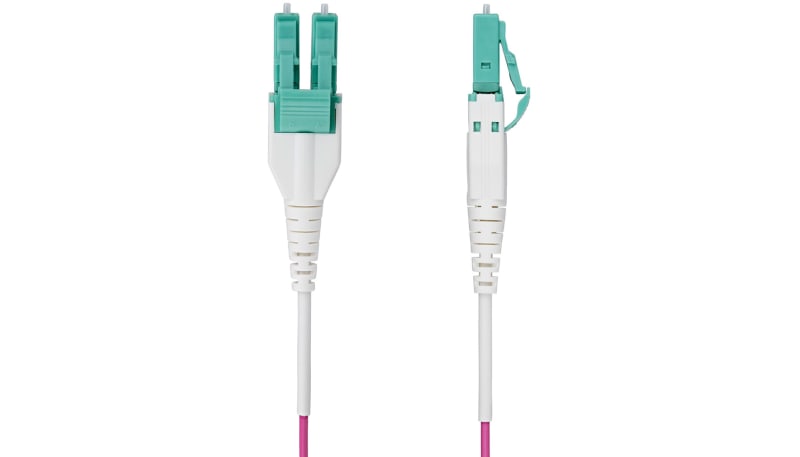 StarTech.com OM4RLCLC50M LC to LC (UPC) OM4 Multimode Fiber Optic Cable ...