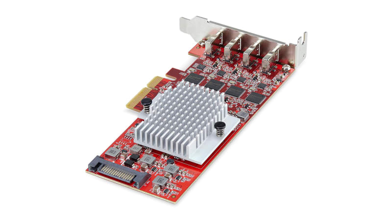 StarTech.com P10Q4C-USB-CARD-LP USB Type-C PCIe Card,4-Port, USB-C 3.2 ...
