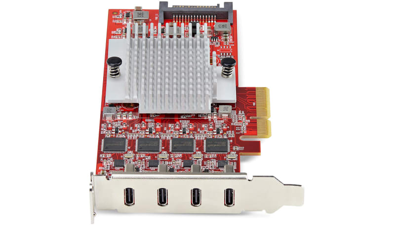 StarTech.com P10Q4C-USB-CARD-LP USB Type-C PCIe Card,4-Port, USB-C 3.2 ...
