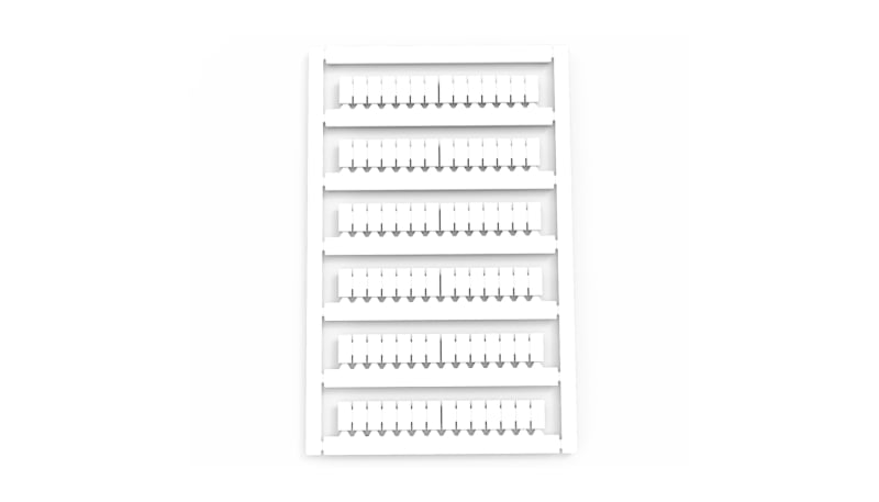 Altech Corp MC5/H-61-70 Marker Card MC5, 84 Tags, Imprint 61-70, Horizontal