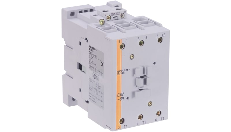 Sprecher + Schuh CA7-60-00-120 CA7 Contactor, 60A, 110V 50Hz / 120V ...