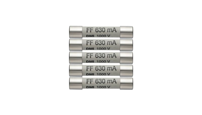 Testo 0590 0006 Spare Fuses for 760-3 Multimeter, 630 mA, 1000V (5-Pack)