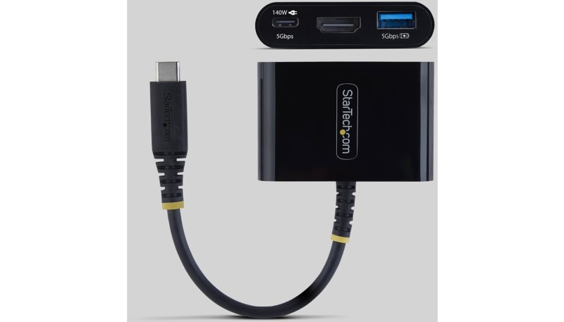 StarTech.com 168B-USBC-MULTIPORT USB-C to HDMI Multiport Hub, 140W ...
