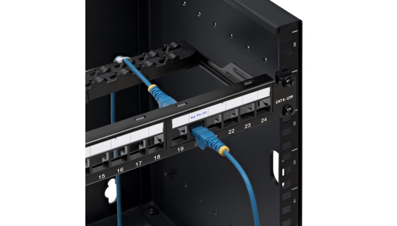 StarTech.com C6PANELUTP241UCM Blank Keystone Patch Panel with Cable ...