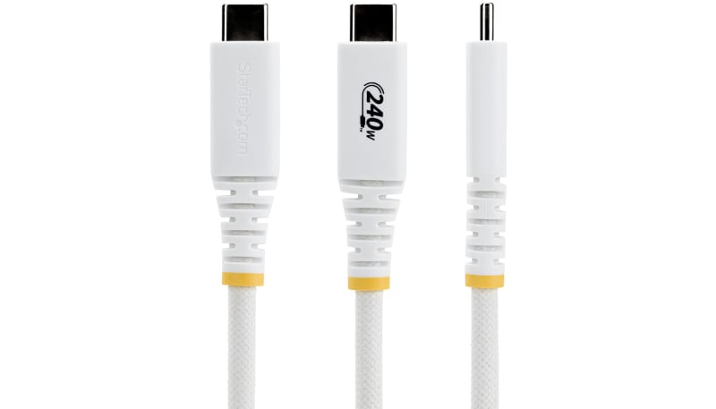 StarTech.com S2CEPR3FW-USB-CABLE USB-C Charging Cable, 240W PD EPR ...