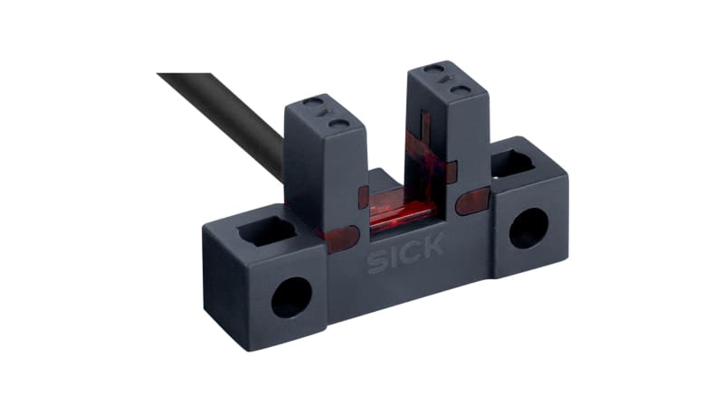 SICK MF-L0608N141P10 Micro Fork Sensor: 6 mm, NPN, Light/Dark Switching ...