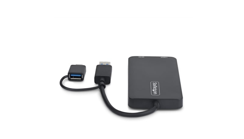 StarTech.com 107B-USB-HDMI-2 USB to Dual HDMI Adapter, USB A/C to 2x ...