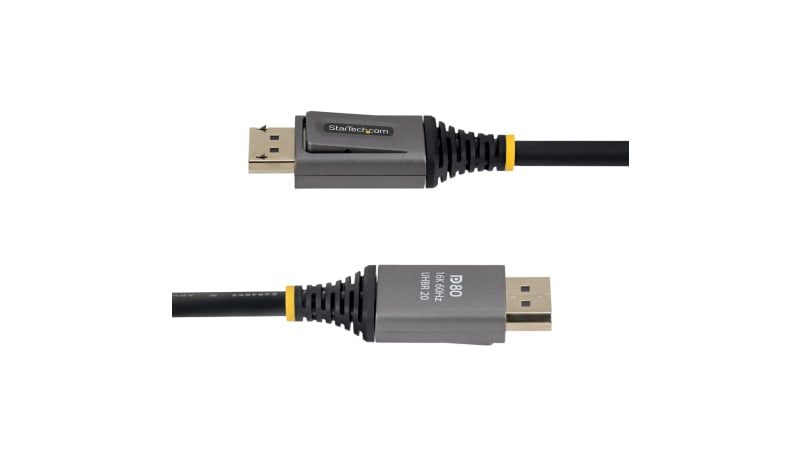 StarTech.com DP21V-3F-DP80-CABLE DisplayPort 2.1 Cable, VESA Certified ...