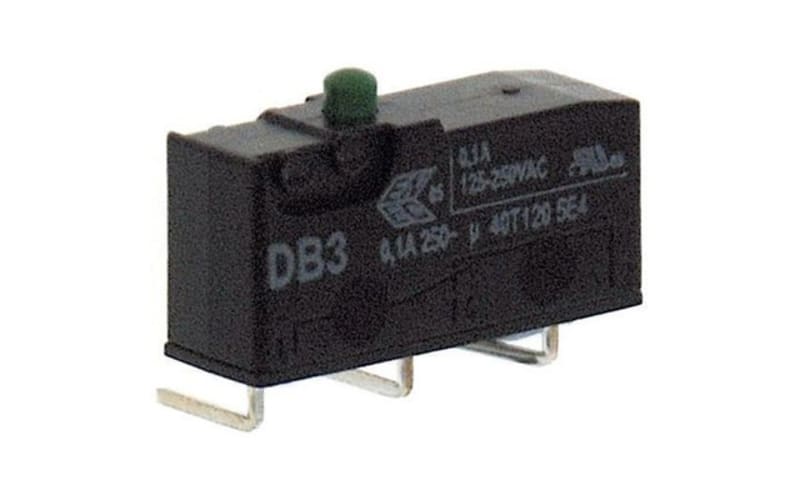 ZF Electronics DB3C-D3AA SPDT-NO/NC Plunger Microswitch, 100 mA @ 30 V dc