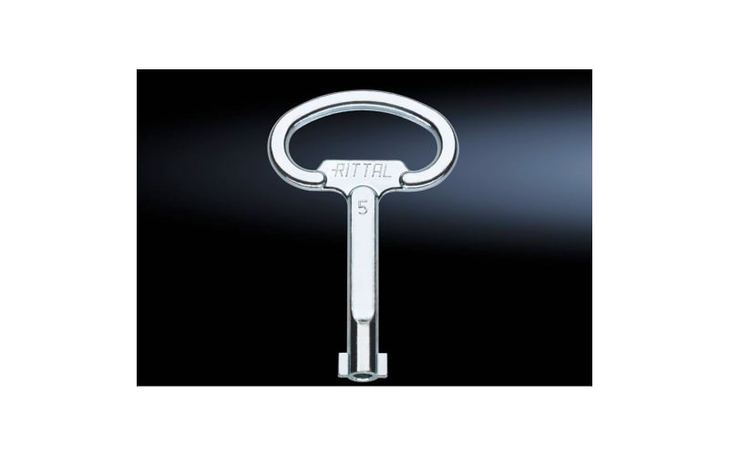 Rittal 2531000 Enclosure Key, Double-Bit, 0.19 inch Pin, SZ Series