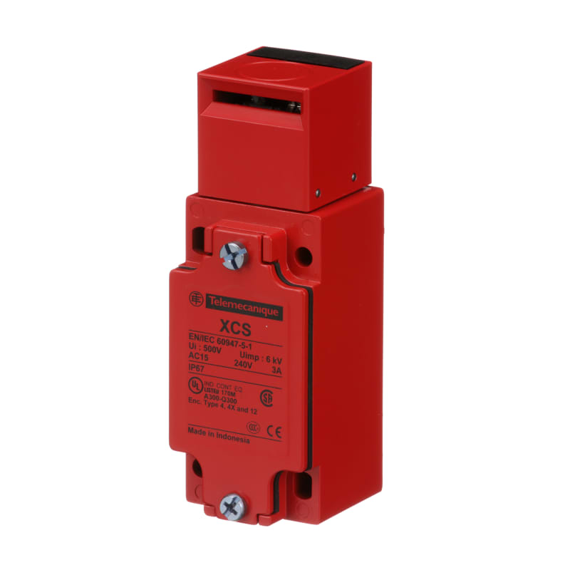 Telemecanique Sensors XCSA703 Non-Locking Interlock Switch, Key