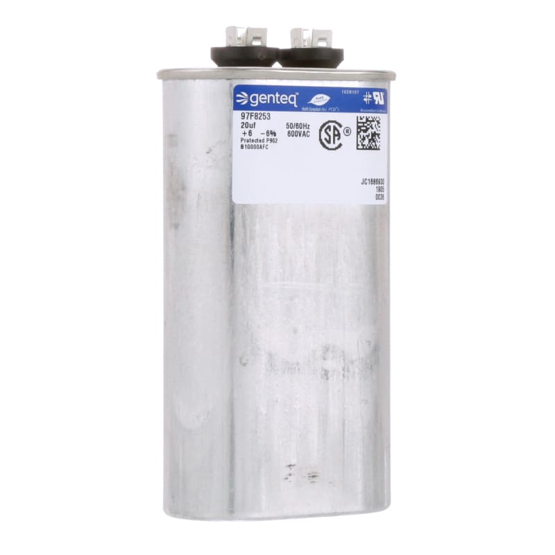 Capacitor 20 UF 370V Round - Replacement For GE Genteq Z97F9602 & 97F9602 Models
