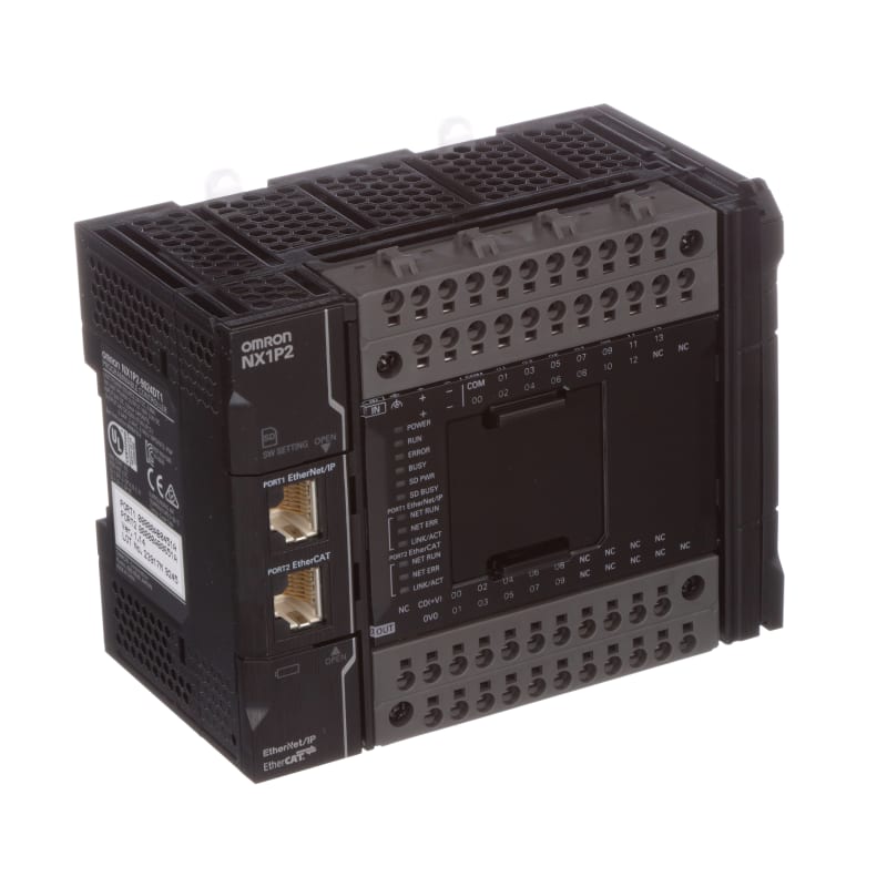 Omron Automation NX1P2-9024-DT1 CPU, 24 Built-in I/O points, 4 Max