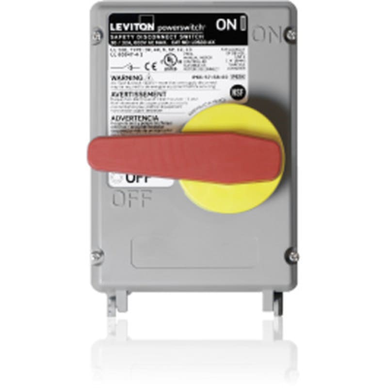 Leviton LDS30-AX 30 Amp Non-Fused PowerSwitch DisconnectSwitch
