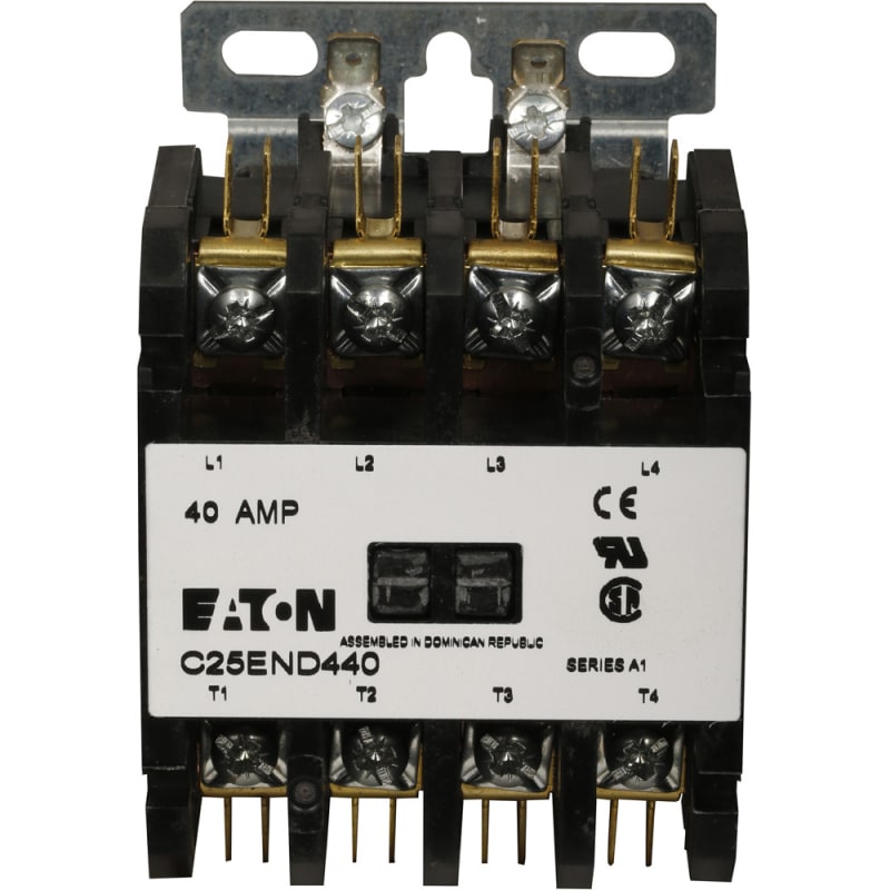 Contacteur électrique Eaton Cutler-Hammer C25ENF440B - 4 Pôles - 208/240 VAC - Pour Usage Défini