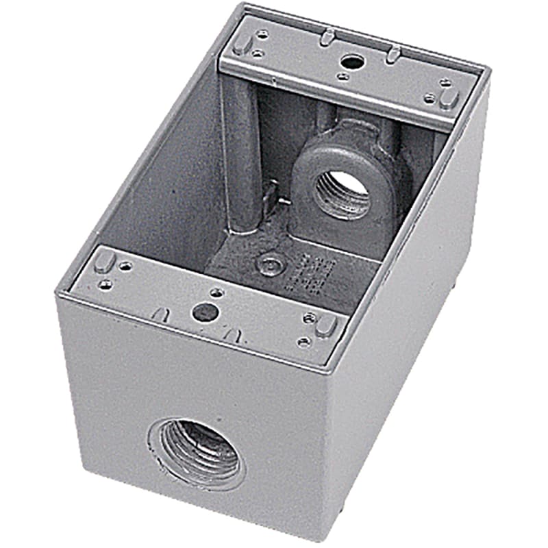 Red Dot by ABB IHD3-1 Single Gang Universal Weatherproof Box, 2-5