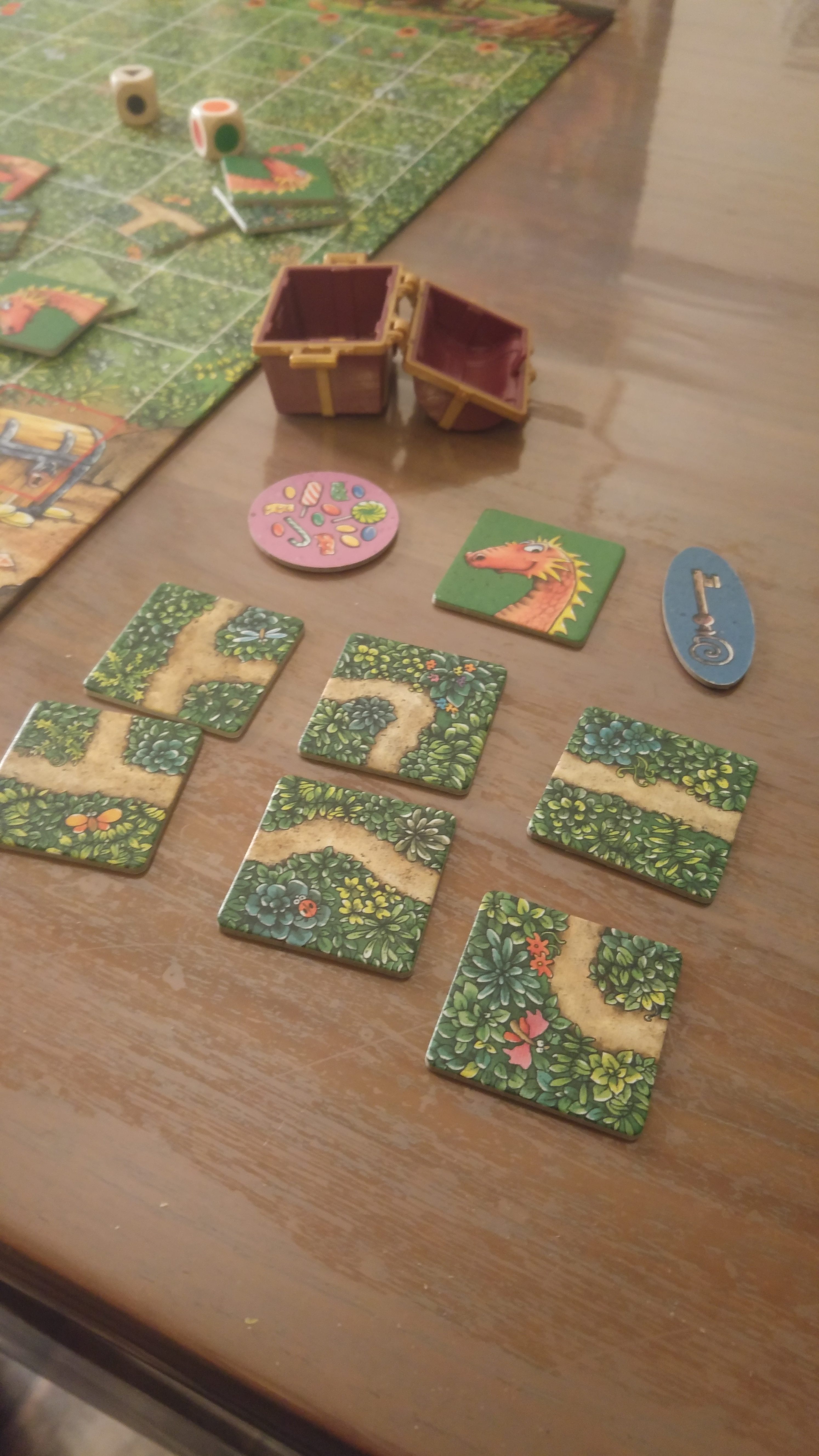 tuiles jeu trésor des lutins