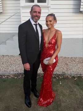 Misha Collection - SAPPHIRE SEQUIN MAXI DRESS - Red | All The Dresses