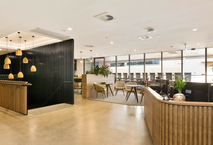 UOS Wynyard Business Centre reception and break out