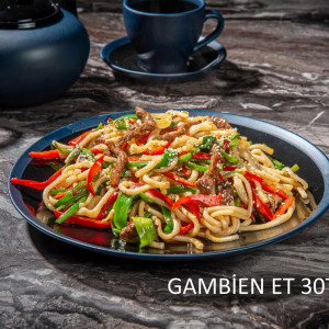 Etli uygur makarna kavurması