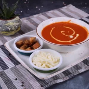 FIRINLANMIŞ PEYNİRLİ DOMATES ÇORBASI