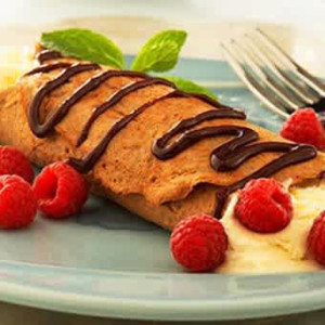 Frambuaz Çikolatalı Krep