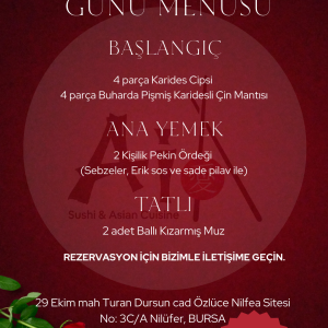 SEVGILILER GUNU MENUSU