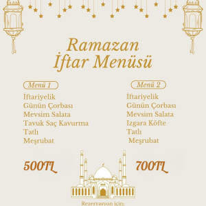 iftar menü beyaz et