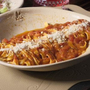 Napoliten soslu fetuccine