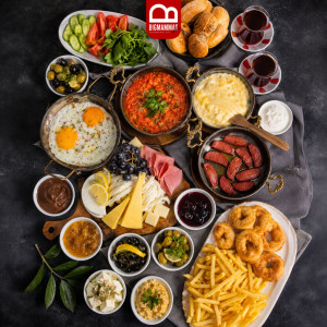 2 KİŞİLİK SERPME KAHVALTI ( 1 kişi servis ücreti 750 TL)