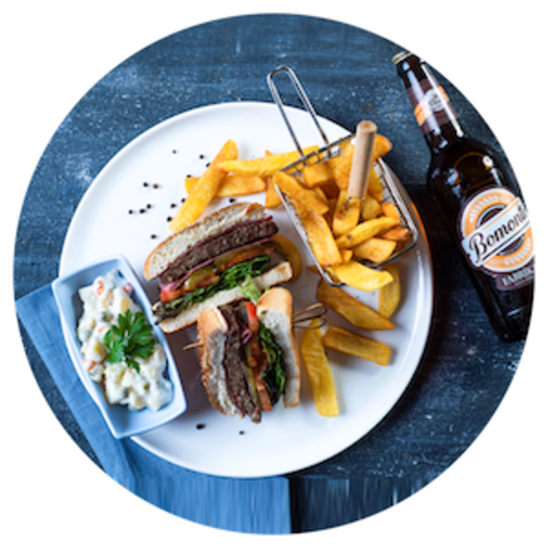 LOCAL BİRA + HAMBURGER