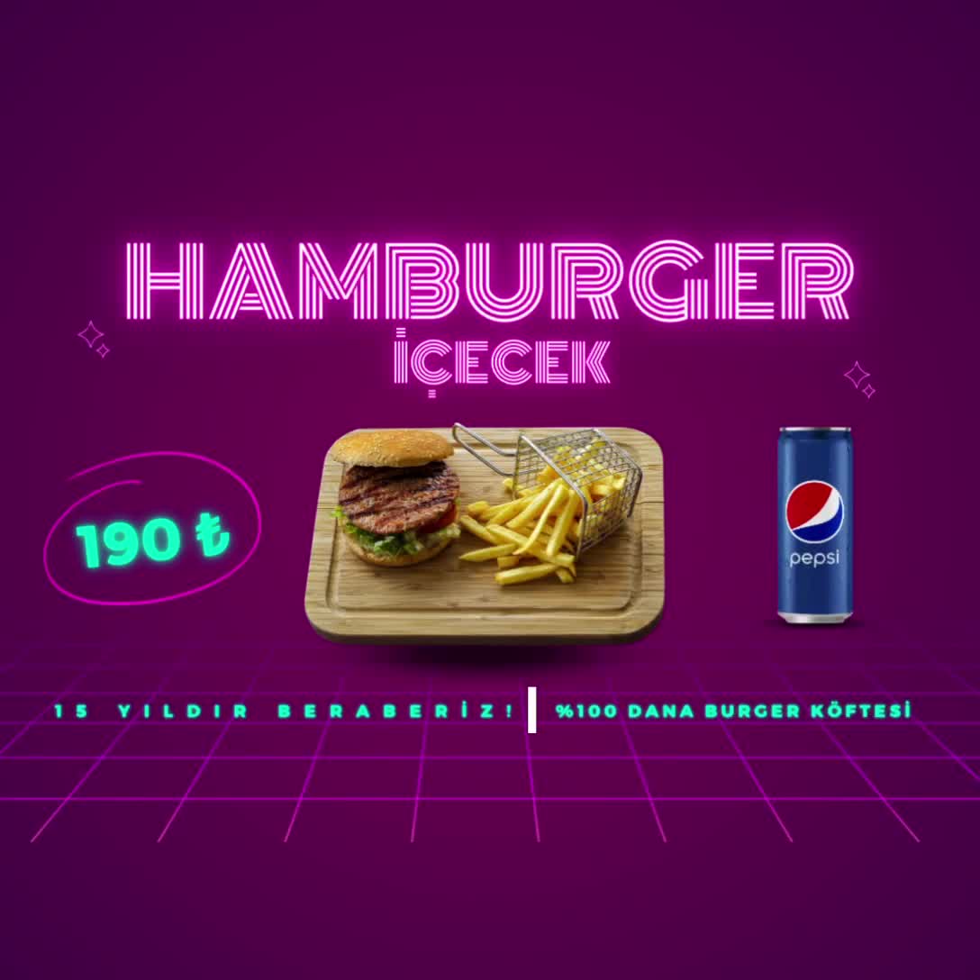 Hamburger +İçecek