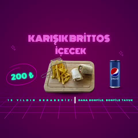 Karışık Brittos + İçecek